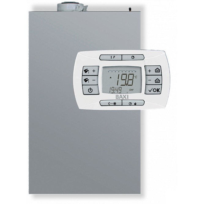 Котел газовый BAXI LUNA IN PLUS 1.24 конденсационный, настенный, 1 конт., закр. кам. сгор.