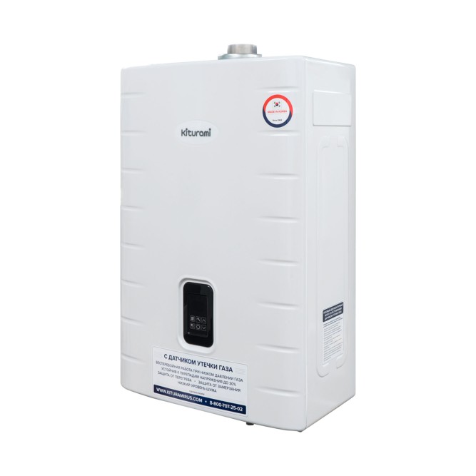 Котел газовый KITURAMI World Alpha C-24 настенный, 2 конт., закр.кам.сгор. медь